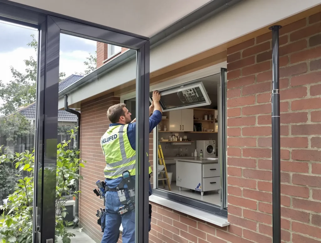 Vitrier expert installant double vitrage
